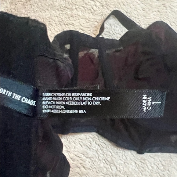 Sexy Mesh Black and Red Heart Pattern Bra Torrid Sz 1 EUC - Picture 8 of 9